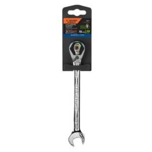 Llave combinada matraca reversible 15mmx198 mm largo, EXPERT - Imagen 4