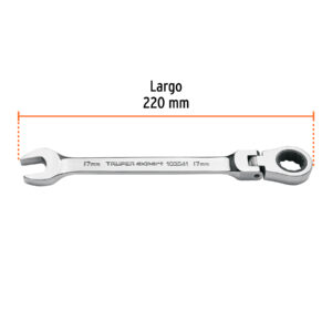 Llave combinada con matraca 17 mm flexible, EXPERT - Imagen 3