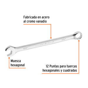 Alternative view of Llave combinada extralarga 9/16' x 220 mm de largo, EXPERT