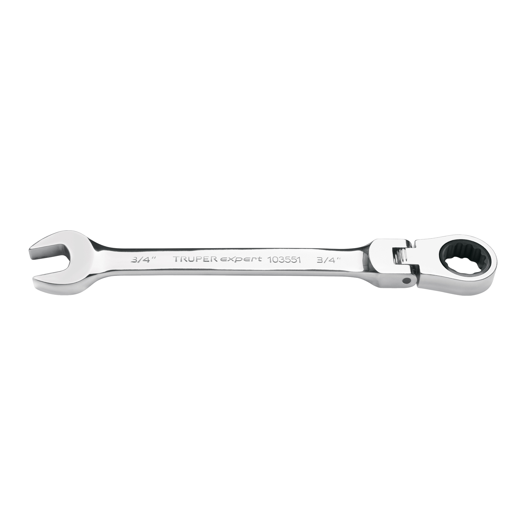 Llave combinada con matraca 3/4' flexible, EXPERT