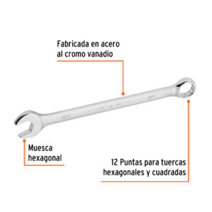Alternative view of Llave combinada extralarga 7/8' x 316 mm de largo, EXPERT