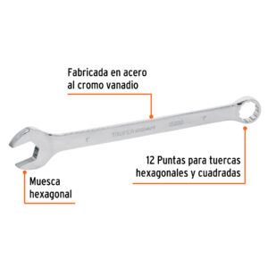 Alternative view of Llave combinada extralarga 1' x 355 mm de largo, EXPERT