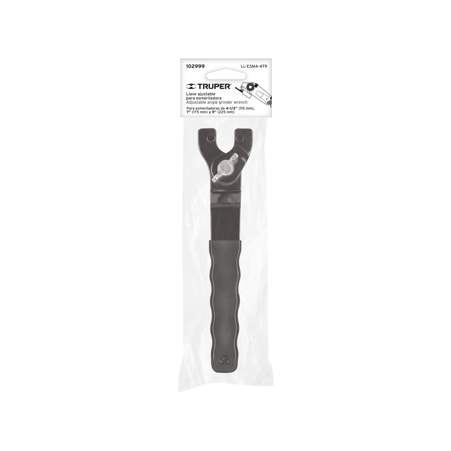 Llave de repuesto ajustable para esmeriladoras 4 1/2', 7',9' - Imagen 5