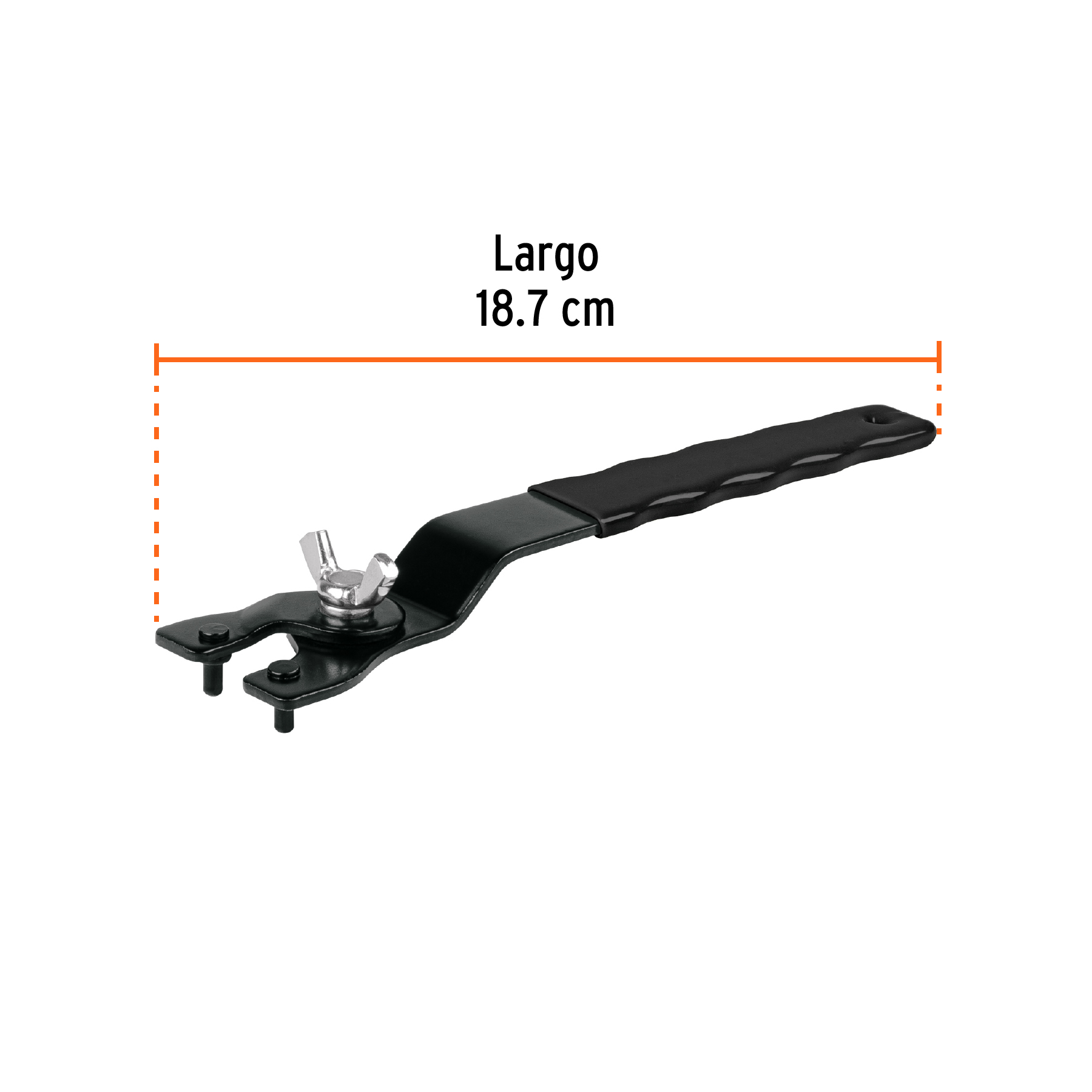 Llave de repuesto ajustable para esmeriladoras 4 1/2', 7',9' - Imagen 2