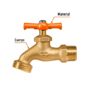 Alternative view of Llave p/manguera, de latón, 140g, 1/2', granel, TRUPER
