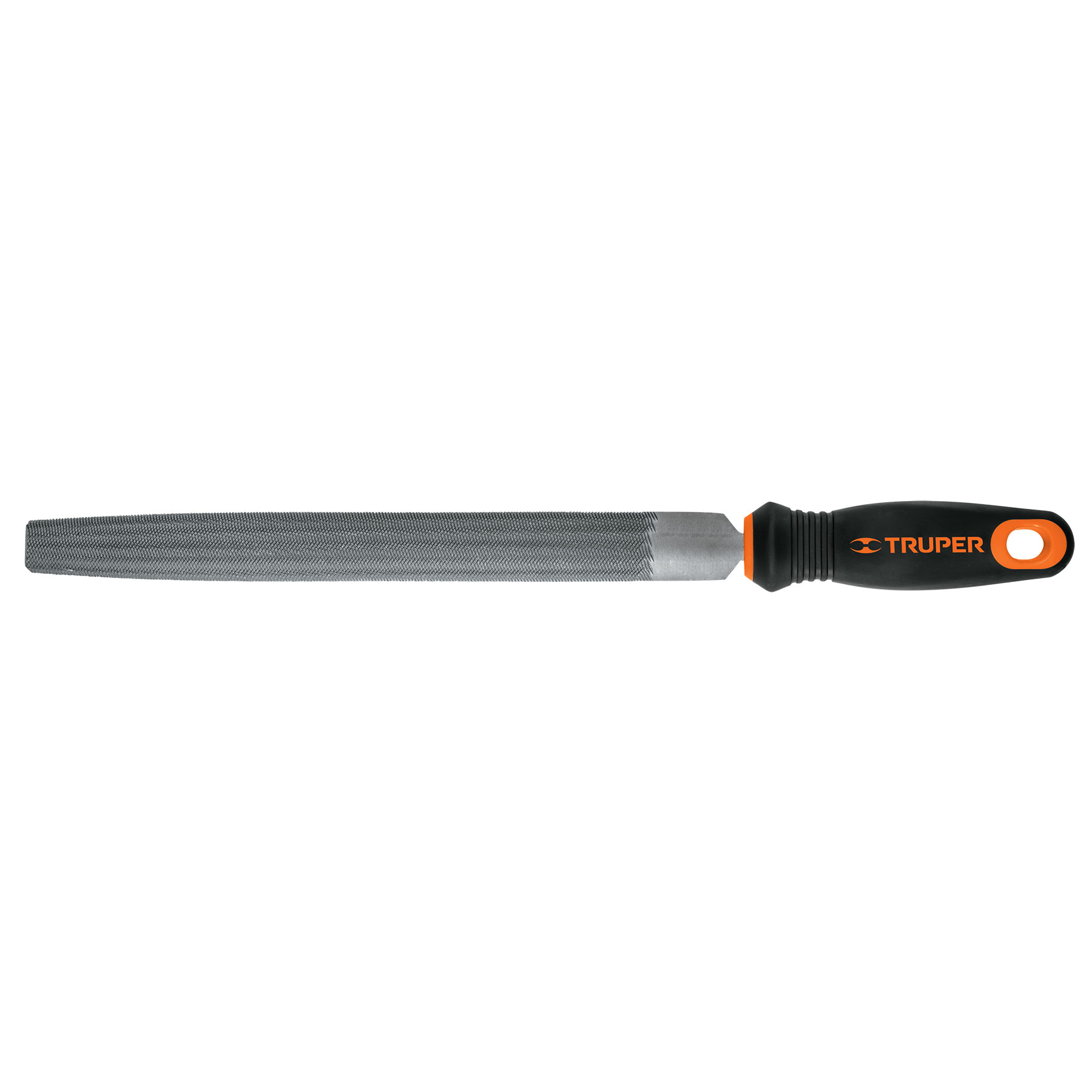 Lima media caña bastarda 10' con mango Comfort Grip, TRUPER