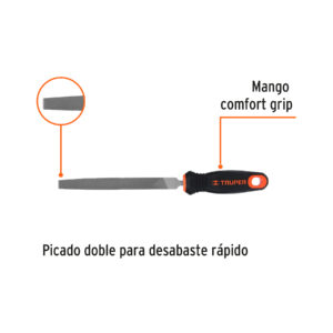 Alternative view of Lima plana bastarda 6' con mango Comfort Grip, TRUPER