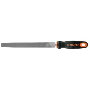 Lima plana bastarda 8' con mango Comfort Grip, TRUPER
