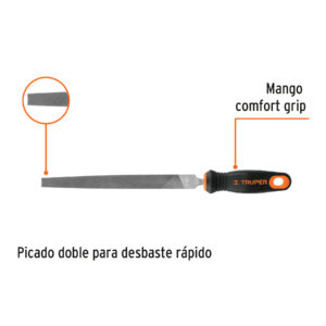 Alternative view of Lima plana muza 8' con mango Comfort Grip, TRUPER
