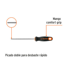 Alternative view of Lima redonda muza 6' con mango Comfort Grip, TRUPER