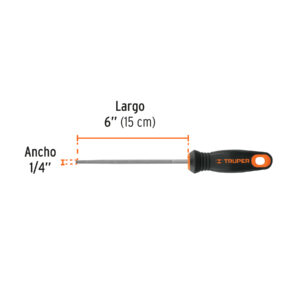 Lima redonda muza 6' con mango Comfort Grip, TRUPER - Imagen 3