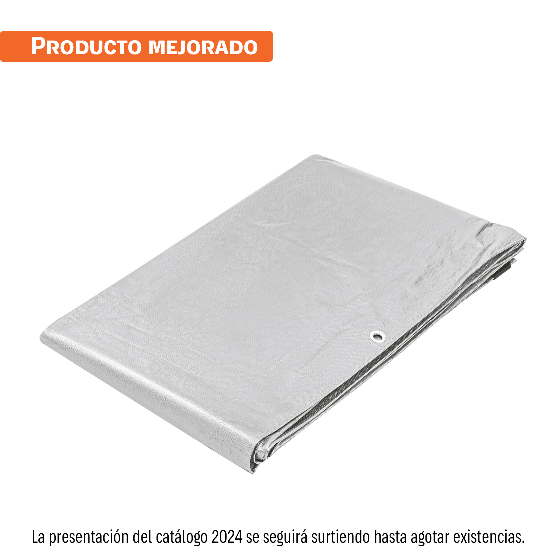 Lona de polietileno reforzada 4 x 5 m, gris, 180g/m2, TRUPER