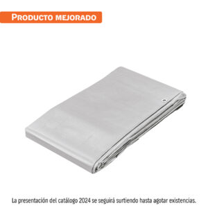 Lona de polietileno reforzada 4 x 6 m, gris, 180g/m2, TRUPER