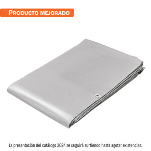 Lona de polietileno reforzada 5 x 6 m, gris, 180g/m2, TRUPER