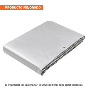 Lona de polietileno reforzada 6x12 m, gris, 180g/m2, TRUPER