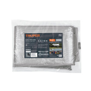 Lona de polietileno reforzada 6x12 m, gris, 180g/m2, TRUPER - Imagen 4