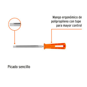 Alternative view of Lima triángulo pesado 6', 34 dpp, con mango, TRUPER