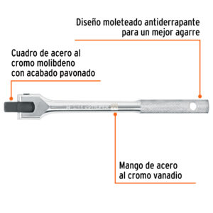 Alternative view of Mango articulado con cuadro de 1/2', largo 10', TRUPER