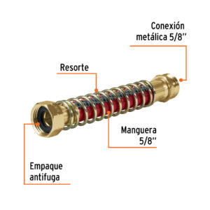 Alternative view of Conexión 3/4' antitorceduras para manguera, TRUPER