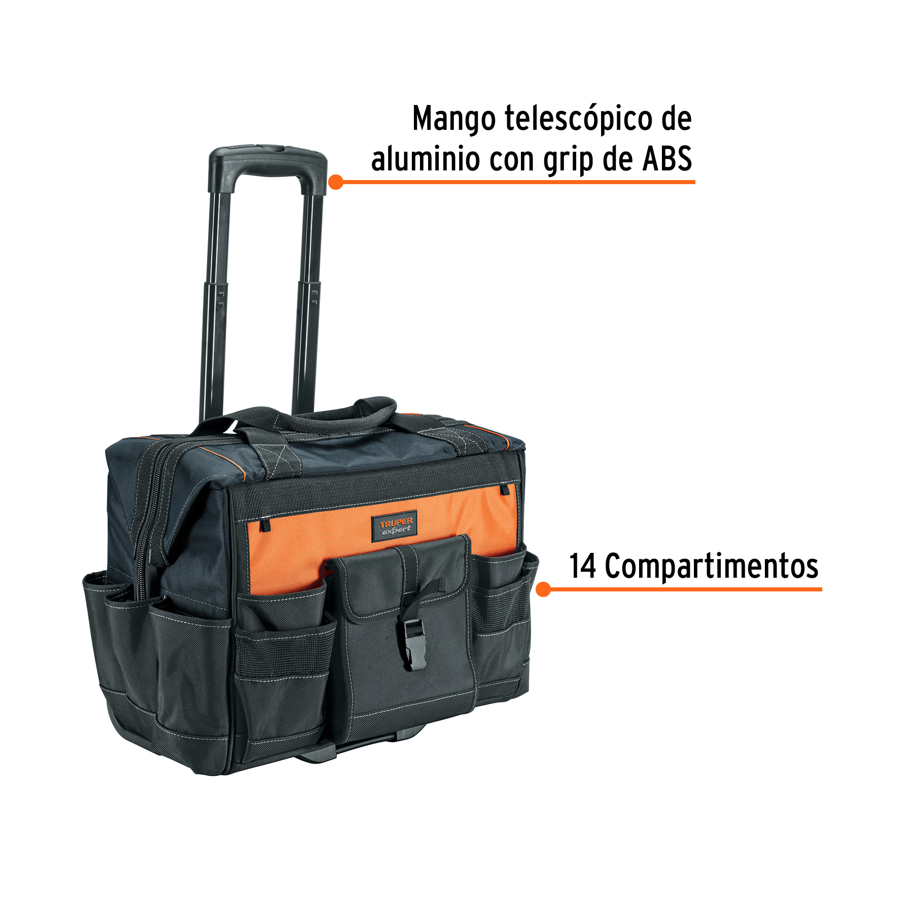 Maleta portaherramientas con ruedas, TRUPER EXPERT - Imagen 2