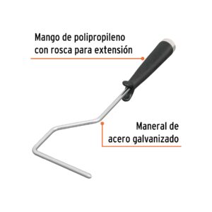 Alternative view of Maneral de 4' para rodillo, TRUPER