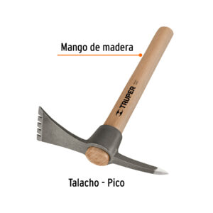 Alternative view of Martelina talacho-pico, 16 oz, mango madera, TRUPER