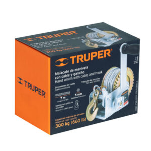 Alternative view of Malacate de manivela 300 kg con cable, TRUPER