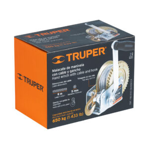 Alternative view of Malacate de manivela 650 kg con cable, TRUPER