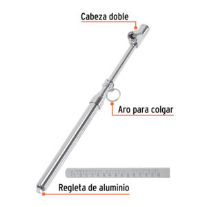 Alternative view of Calibrador de presión 150 psi cabeza doble, uso rudo, TRUPER