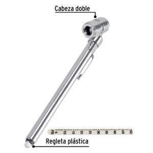 Alternative view of Calibrador de presión 50 psi, cabeza doble, PRETUL