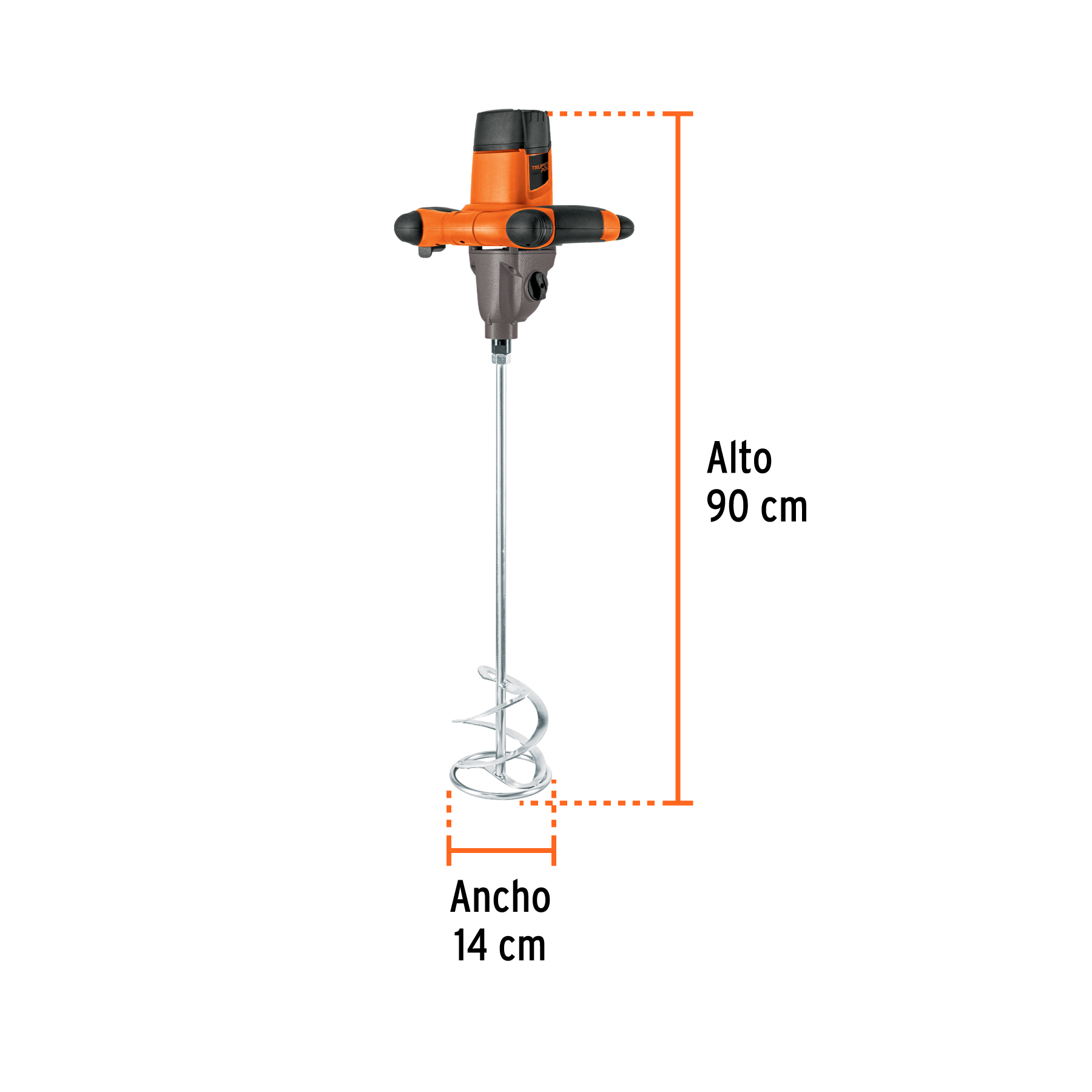 Mezcladora eléctrica 1400W, TRUPER PRO - Imagen 3