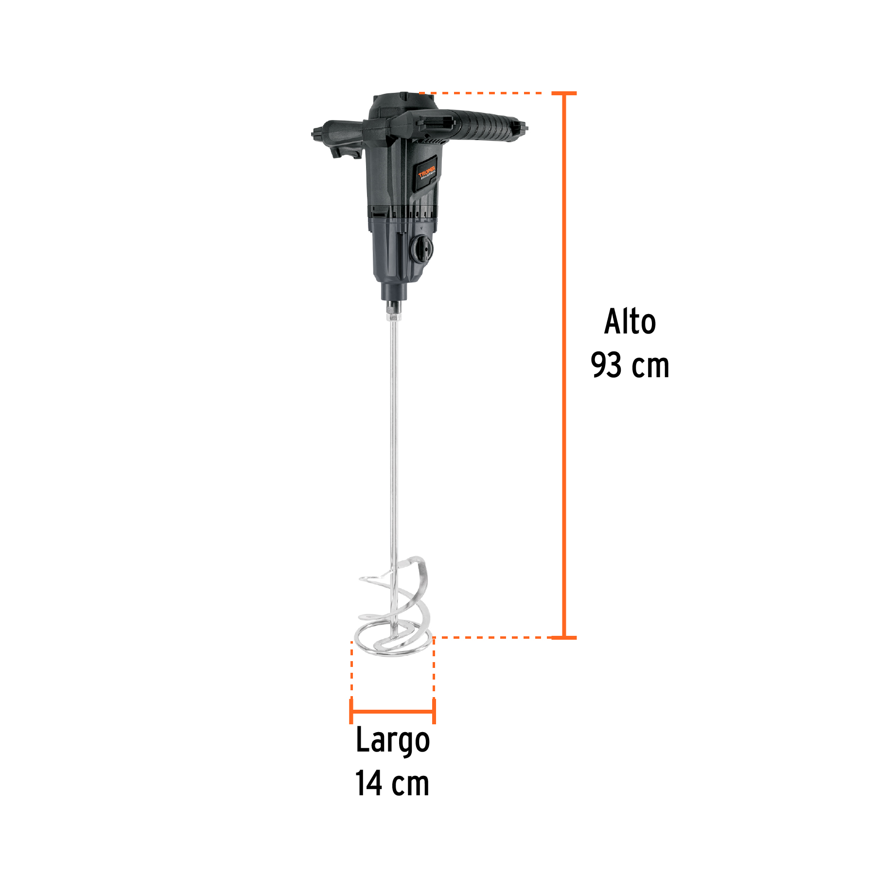 Mezcladora eléctrica 1500W, TRUPER INDUSTRIAL - Imagen 3