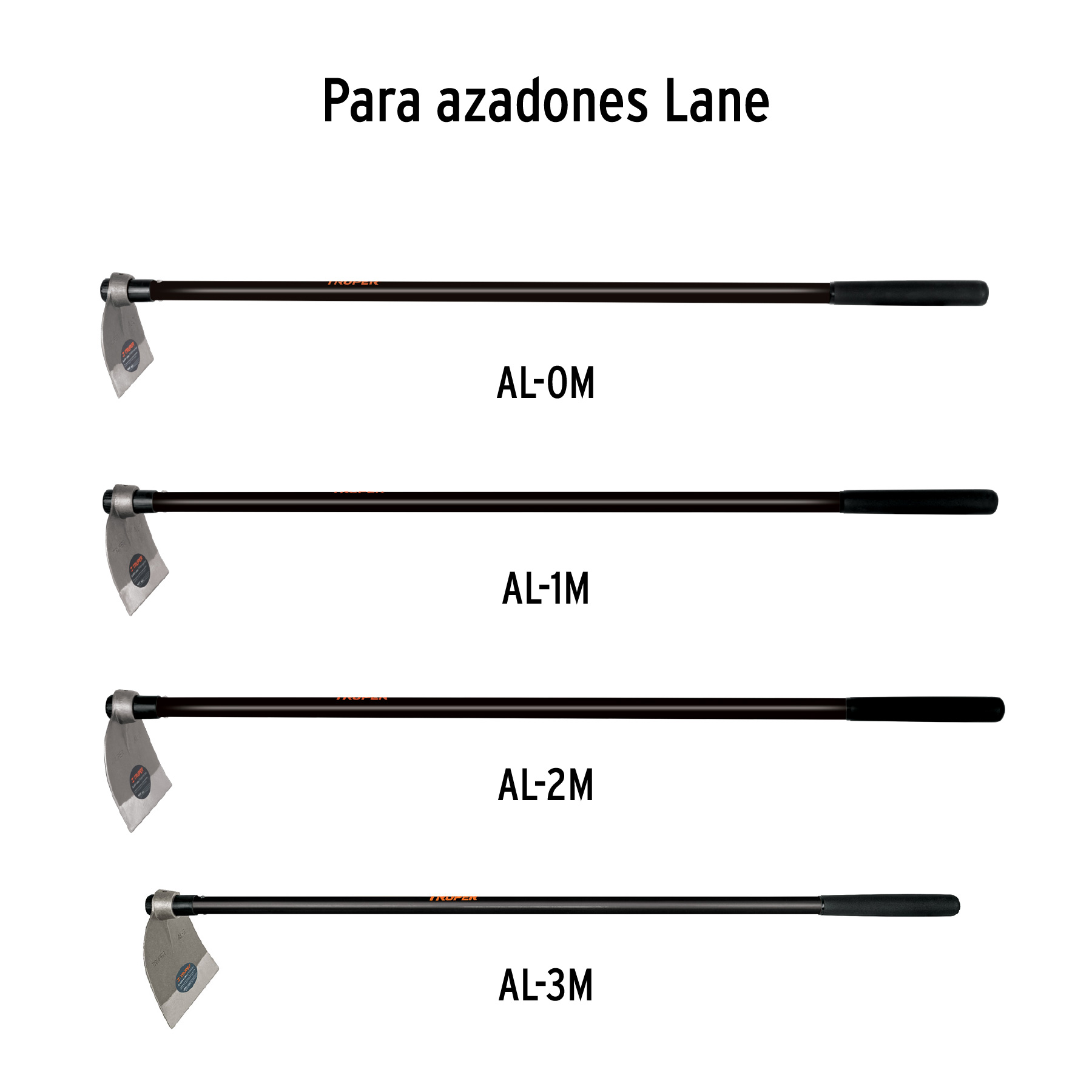 Mango de madera 54' para azadones lane y martillo, TRUPER - Imagen 2