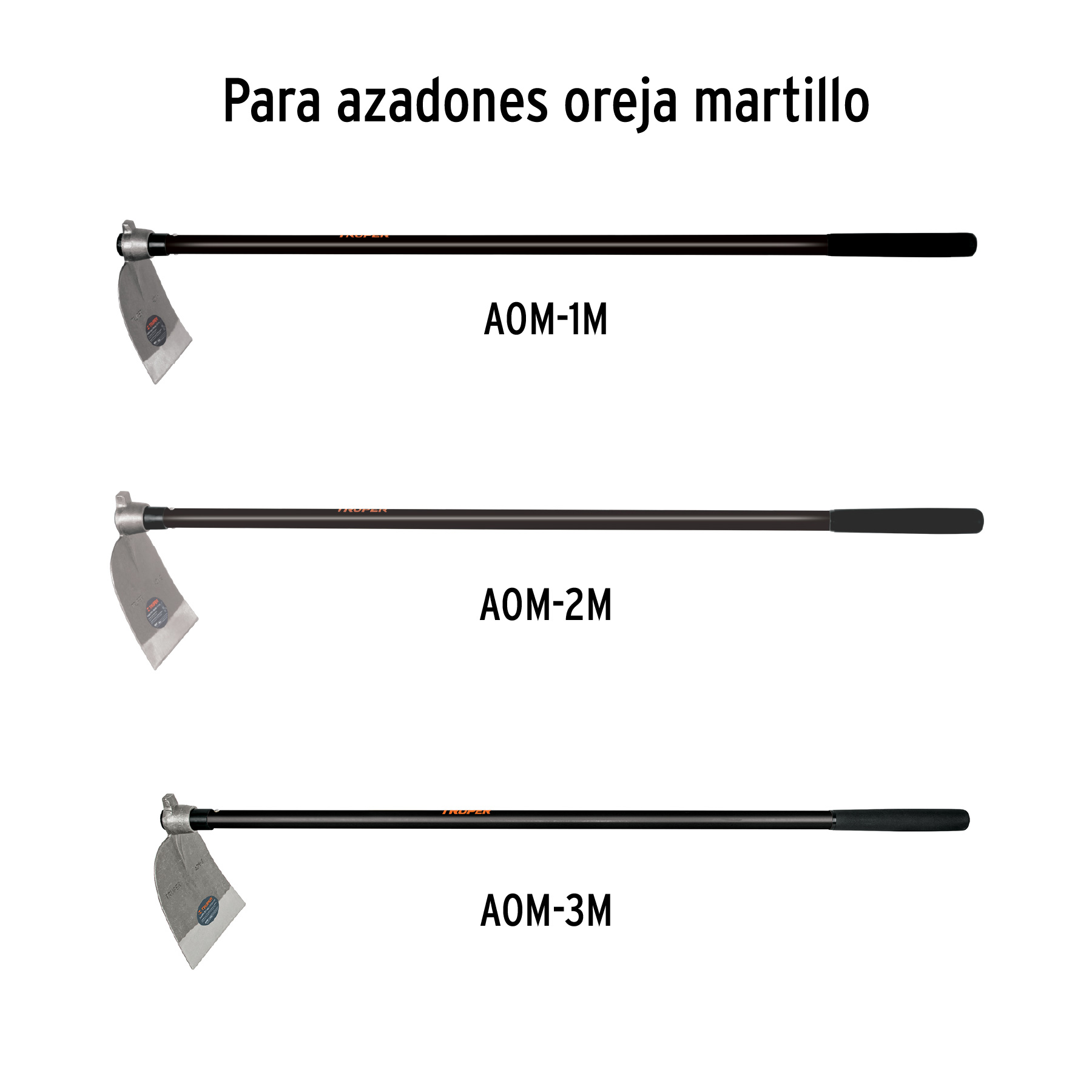 Mango de madera 54' para azadones lane y martillo, TRUPER - Imagen 6