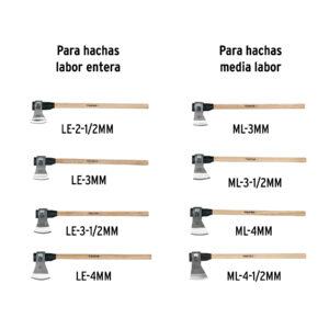 Mango de madera 36' para hachas media y labor entera, TRUPER - Imagen 4