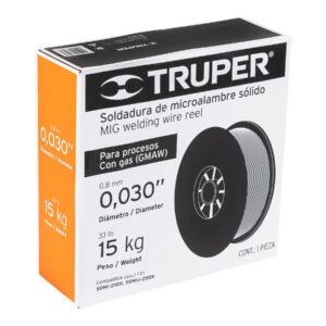 Caja 15 kg de microalambre sólido, con gas, .030', TRUPER - Imagen 3