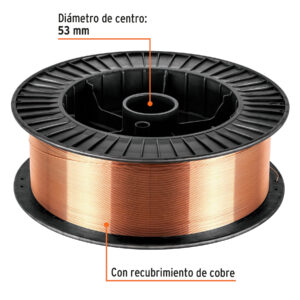 Alternative view of Caja 15 kg de microalambre sólido, con gas, .030', TRUPER