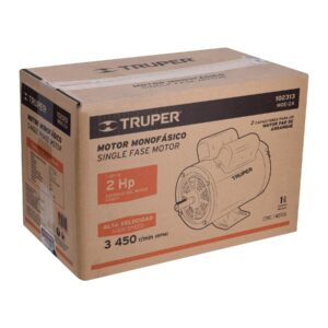 Motor eléctrico monofásico de 2 HP, alta velocidad, TRUPER - Imagen 3