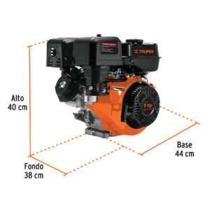 Motor a gasolina 9HP, TRUPER - Imagen 3