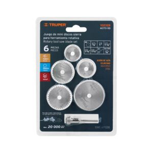 Alternative view of Kit de minidiscos sierra para herramienta rotativa, 5 piezas