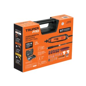 Herramienta rotativa 135W con 97 accesorios, TRUPER PRO - Imagen 5