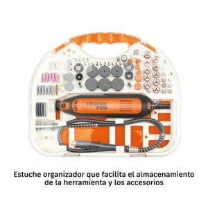 Herramienta rotativa 135W con 211 accesorios, TRUPER PRO - Imagen 5