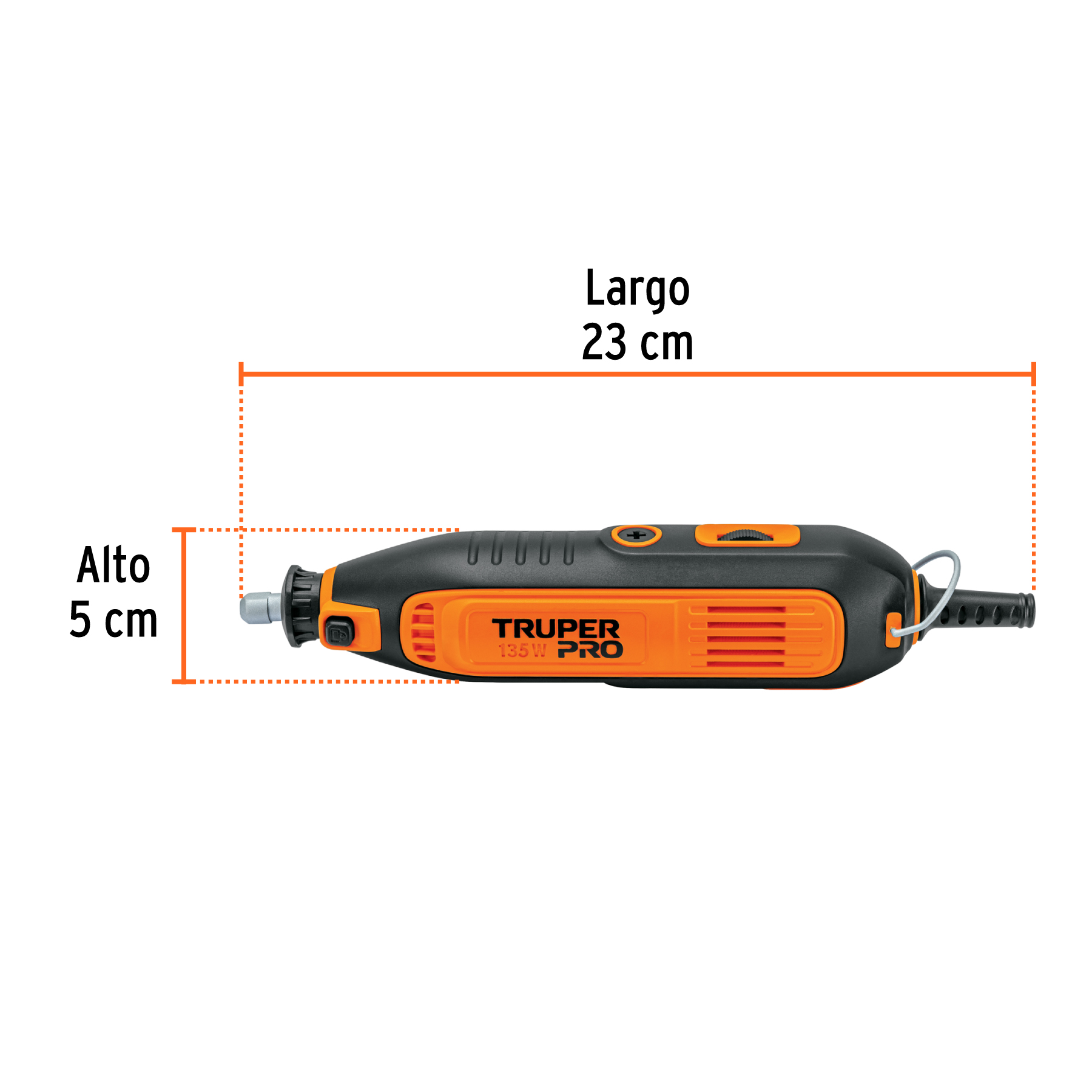 Herramienta rotativa 135W con 211 accesorios, TRUPER PRO - Imagen 3
