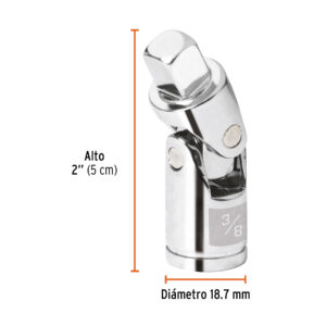 Nudo universal para dados con cuadro de 3/8', TRUPER - Imagen 3