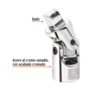 Nudo universal para dados con cuadro de 3/4', TRUPER - Imagen 2