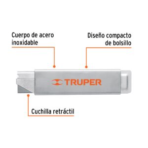 Alternative view of Navaja de costilla con cuerpo metálico, TRUPER