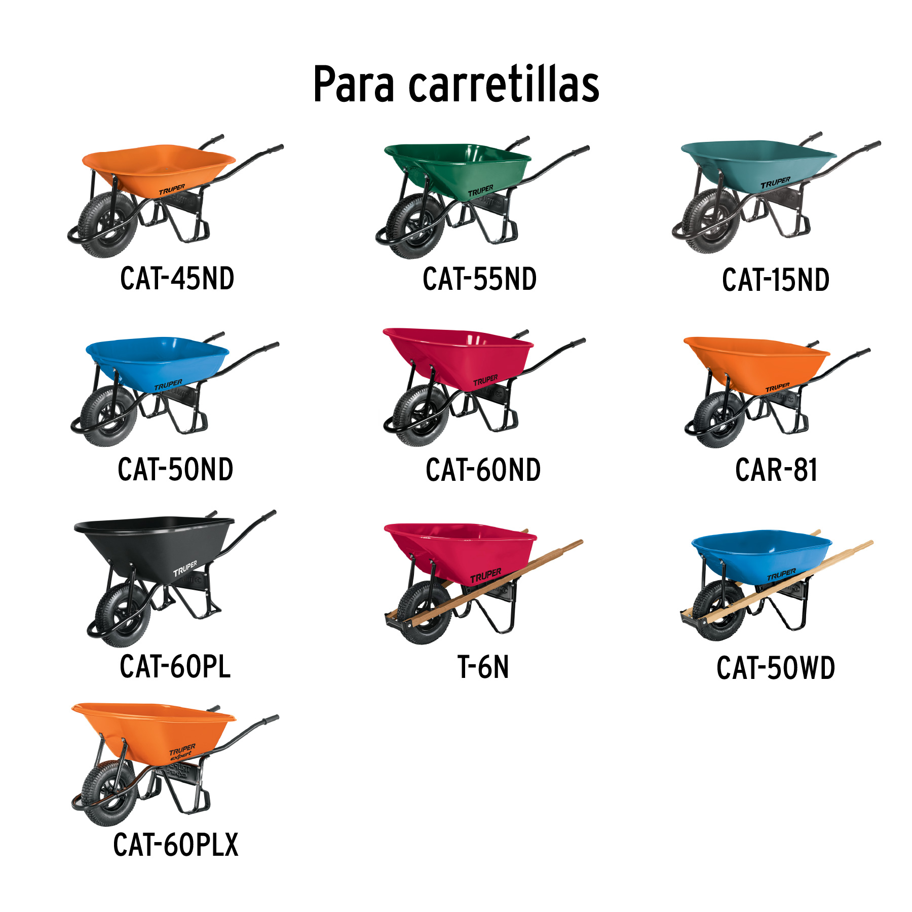 Llanta neumática reforzada 16', sin cámara, TRUPER - Imagen 3