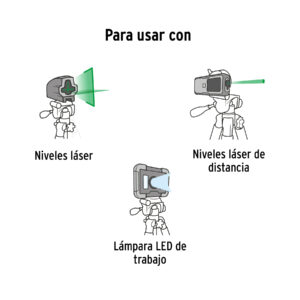 Tripié telescópico para nivel láser, altura max. 1.45 m - Imagen 6