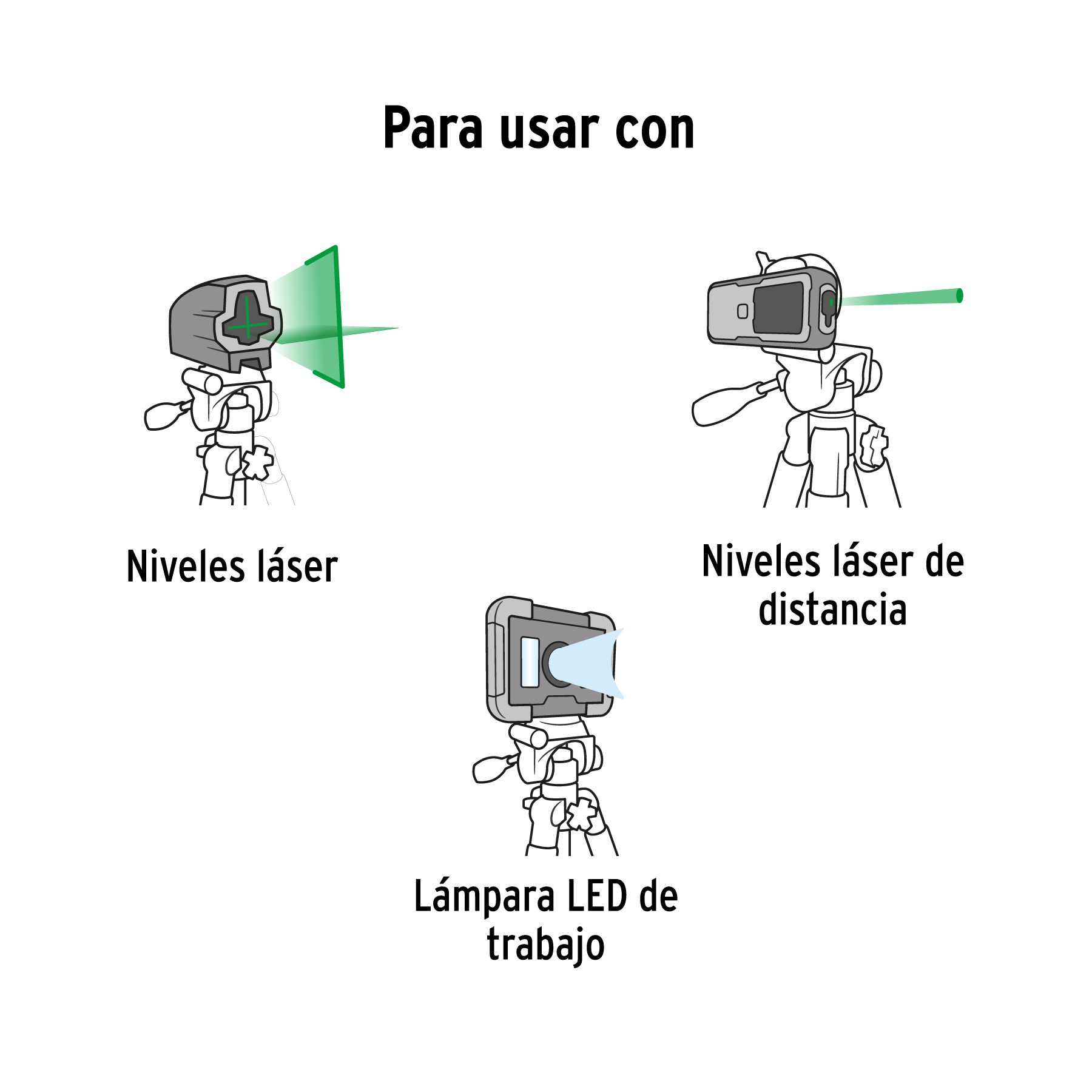 Tripié telescópico para nivel láser, altura max. 1.45 m - Imagen 6
