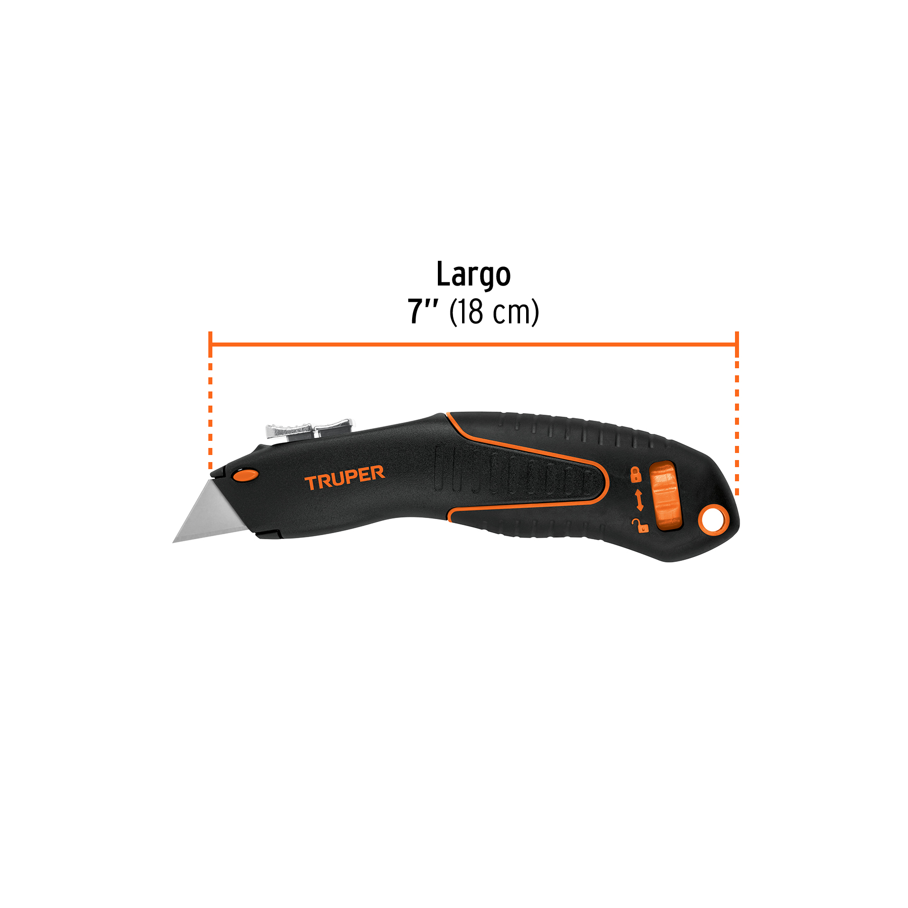 Navaja auto-retráctil de seguridad 7', TRUPER - Imagen 3
